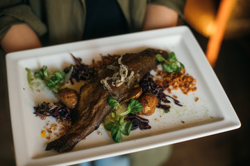 baked fish on a plate