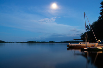 moon on the lake