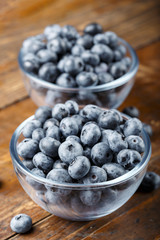 ripe blueberries in a plate