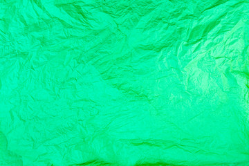 Emerald, green, vert  background. Creased paper texture.