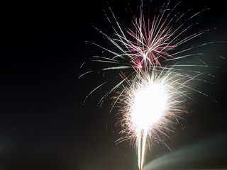 Fireworks in the sky