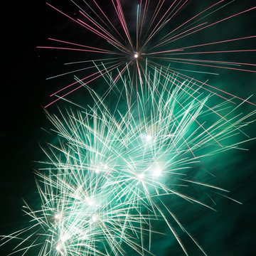 Fireworks in the sky
