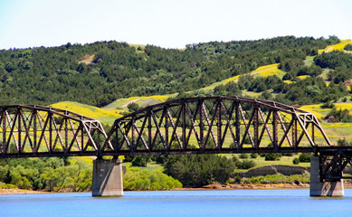 Railroad bridge over Missouri River