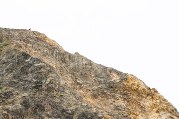 California cliff overlooking Pacific ocean