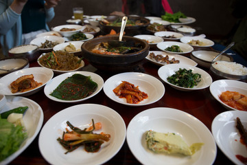 Korean Food table
