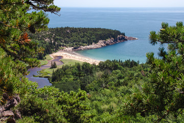 Sand Beach in Acadia National Park in Maine