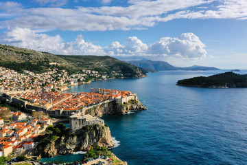 Fototapeta na wymiar Dubrovnik, ciudad amurallada.