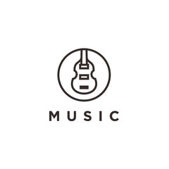 Simple Icon / logo design Violin Viola Fiddle Cello bass
