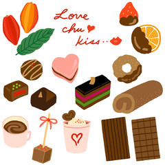 チョコレート　お菓子　スイーツのセット