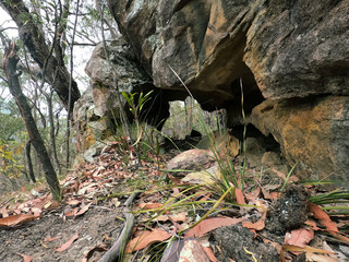 small tunnel through the rock
