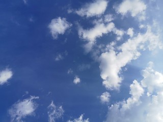 Natural images of clouds and summer skies
