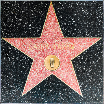 Casey Kasems star on Hollywood Walk of Fame