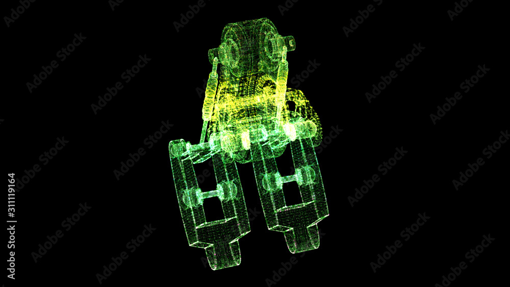 Poster Futuristic user interface head up display Holographic electromagnetic mechanical system and digital data telemetry information display for digital background computer desktop display screen