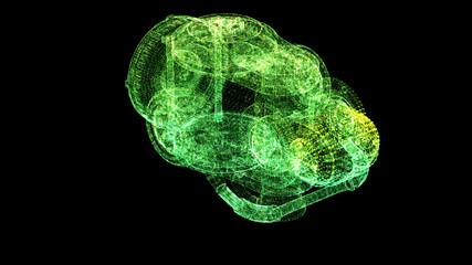 Futuristic user interface head up display Holographic electromagnetic mechanical system and digital data telemetry information display for digital background computer desktop display screen