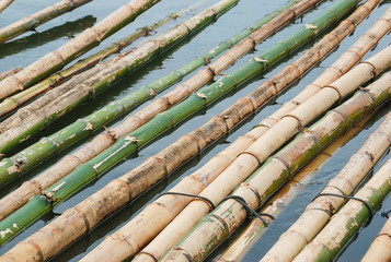 Bamboo rafting in Li River