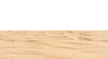 Fototapeta na wymiar Beach sand texture isolated on white