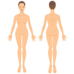 Fototapeta premium 女性 美容 裸 全身 ヌード