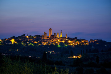 San Gimignano, Toskana, Italien - obrazy, fototapety, plakaty