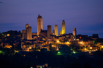 San Gimignano, Toskana, Italien