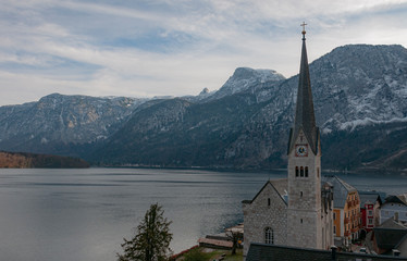 Hallstatt town in Austria