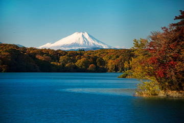 Mt. Fuji view from Tama Lake,  Tokyo Japan