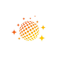 Disco Ball icon illustration vector template