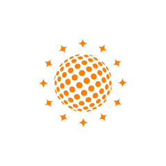 Disco Ball icon illustration vector template