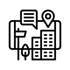 Virtualization vector, Future technology line design icon