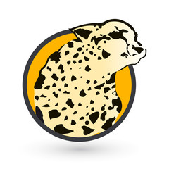 Cheetah Emblem Stylized vector illustration.