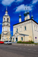 Fototapeta na wymiar Smolensk church in Suzdal, Russia. Golden ring of Russia