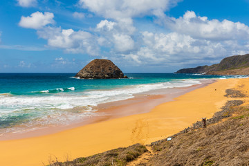 View of Lion beach (Praia do Leão) in Fernando de Noronha, Brazil