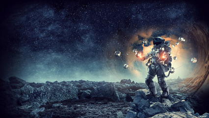 Fototapeta premium Astronomy as a science. Mixed media