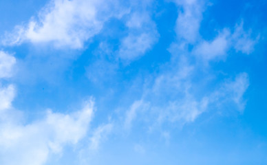 blue sky with beautiful natural white clouds