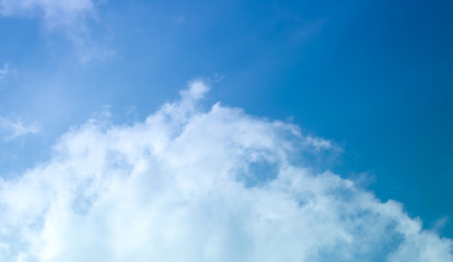 blue sky with beautiful natural white clouds