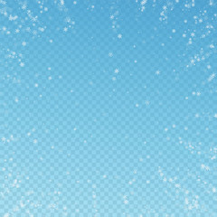 Beautiful snowfall Christmas background. Subtle fl