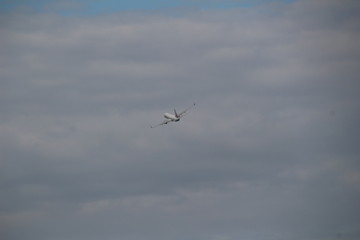 The jet plane which is going to take off at Centrair in Nagoya city