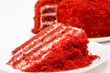 bright red cake called red velvet
