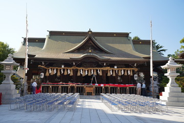 小倉城　紅葉時期 福岡県北九州市