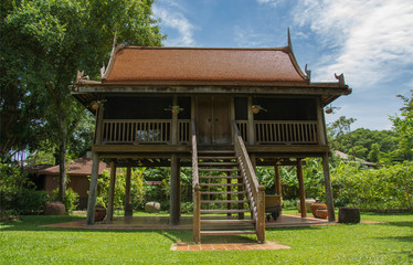 A Thai style house in Ayutthaya province