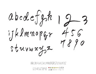 벡터 문자 / 손으로 쓴 글씨체