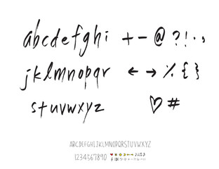 벡터 문자 / 손으로 쓴 글씨체