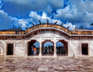 Fototapeta premium Beautiful Indian Islamic artwork architecture 