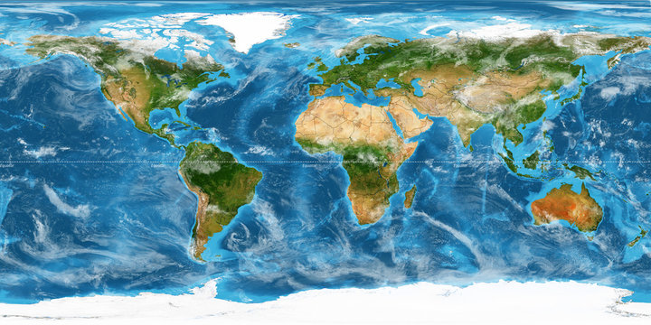 XXL size physical world map illustration. Primary source, elements of this image furnished by NASA. Extra large big map with highest detail avalable. 350 Mega Pixels resolution.