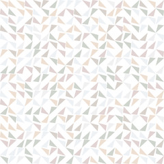 Simple subtle infant geo triangle shapes graphic motif. Precious baby pastel seamless repeat vector pattern swatch on white.