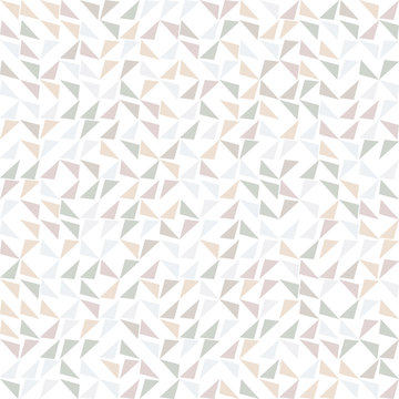 Simple subtle infant geo triangle shapes graphic motif. Precious baby pastel seamless repeat vector pattern swatch on white.