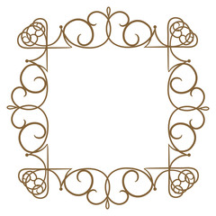 シックなフレーム　アンティーク、シック、コ