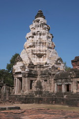 Phanom-wan castle is Khmer architecture art in Khmer civilization period about Buddhist century 16-17, Nakhon-rat-cha-sima province Thailand.