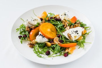 salad with persimmon