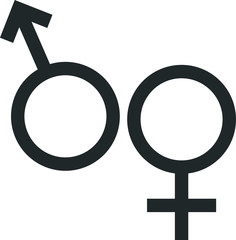illustration vector icons of gender easy to use and edit