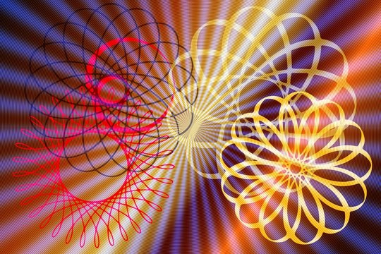 sprazzi di luce evoluzioni ovali circolari